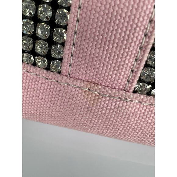 ALEXANDER WANG Mini Cruiser Pink Canvas Crystal Tote Bag - Picture 8 of 14